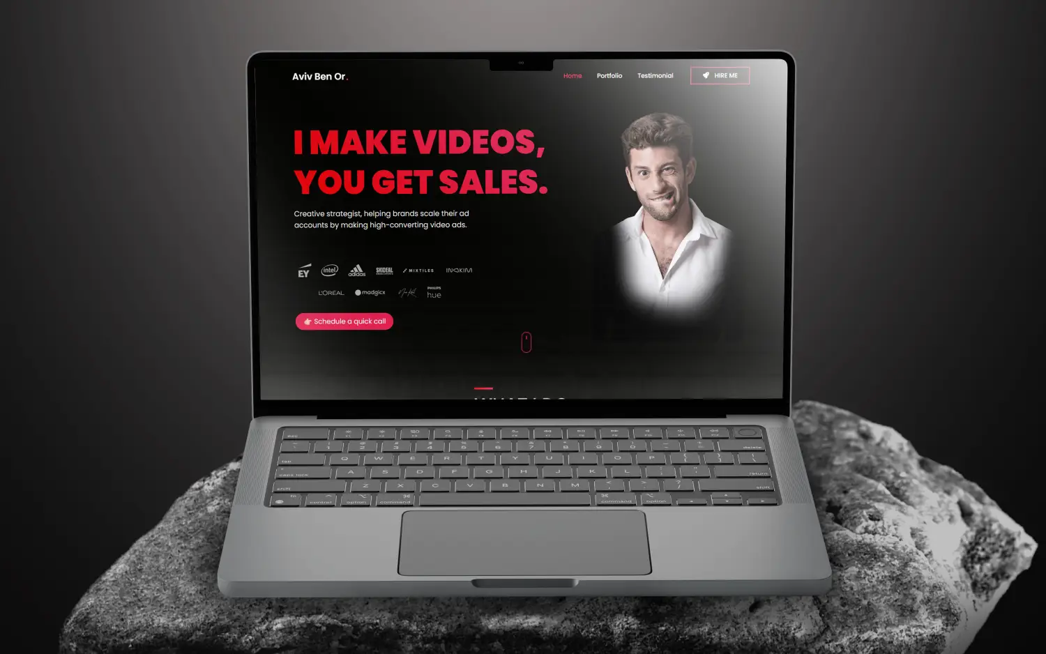 Aviv Benor Website Developed by Shorov